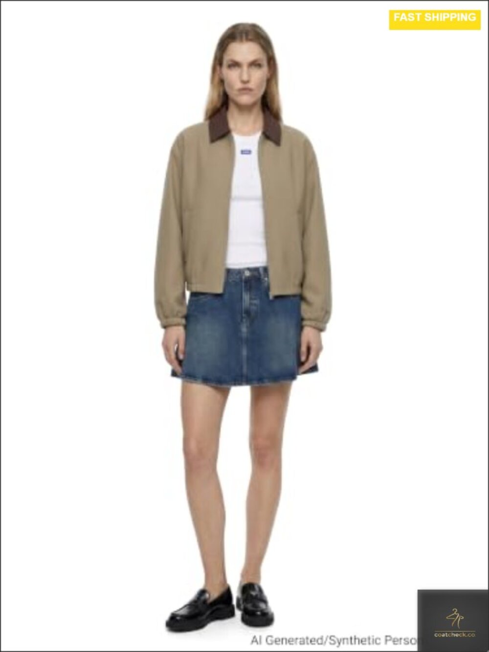 Cotton Blend Zip Front Barn Jacket Long Sleeve Seasonal Layer